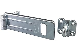 Master Lock 706EURD Outdoor Door Padlock Hasp, 15 x 6 cm , Grey