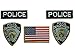 Price comparison product image CSI NYPD Fancy dress patch set , 5 Iron On Badges by ONEKOOL