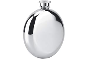 ZERODIS Petaca de Licor de 5 Oz, Portátil, de Acero Inoxidable, para Vino, Whisky, Botella Redonda de Alcohol con Embudo, Regalo para Hombres Y Mujeres, Playa Al Aire Libre, Barbacoa, Bolsillo de Viaje, Petac
