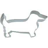 Staedter Dachshund Shape Cookie Cutter Silver