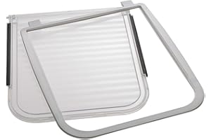 Ferplast Porte de Rechange pour Port pour Chats chatière, Porte basculante Swing 9 Taille Petite,Blanc