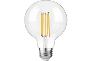 FLSNT E27 G125 LED-lampa motsvarande 200 W, 3 000LM ultraljus, 18 W, 2700K varmvit, transparent glas, inte dimbar, 1 st
