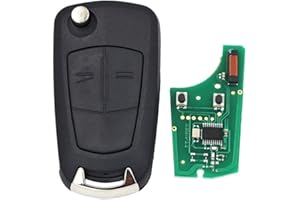 ONETOP1 Llave Funda de Coche Mando a Distancia 433Mhz ID46 PCF7941 Chip para Opel Vauxhall Astra H 2004 2005 2006 2007 2008 2009