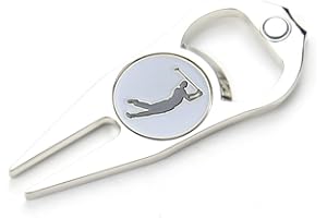 COYUN Arreglapiques De Golf Divot, Herramientas De Restauración De Golf, Herramienta Para Reparar Golf, Pitch Fork Golf Con Marcador Bola Magnética, Tenedor De Campo De Golf, Golf Accesorios Portátil
