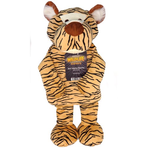 Hot Water Bottles With African Animal Style Covers, Tiger