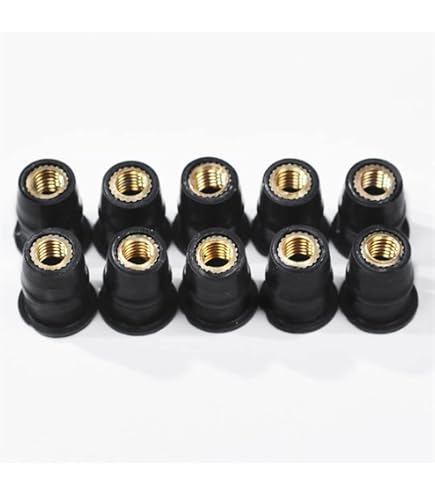 Kit 10 Vis M6 Pour Pare-brise Moto - Aluminium Anodisé Noir, Universel, Facile à Installer - 7