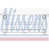 Malla radiador: 630 x 158 x 50 mm