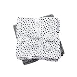 Spucktuch Happy Dots grau 2er Set