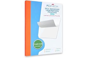 Self Seal Laminating Pouches Credit Card Size, Cold Seal ID Card Laminating Pouch Encapsulation Pouch Finish Size 86 x 54mm (Pack of 25) from PCL Media ltd