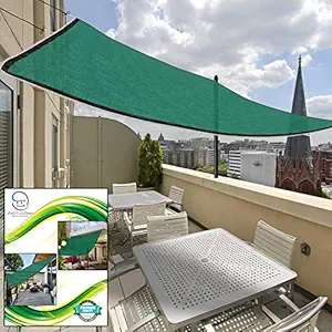 LushHavenDecor Garden Plastic 90% Sun Blockage Green (10 feet x 12 feet) Sun mesh Shade net Ultra Violet Resistant net with Attached Chords (10 ft x 12 ft, Green)