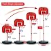 Produktbild MRKE Basketballkorb Kinder, 73-170 cm Basketballständer mit Ständer Höhenverstellbar Basketball-Backboard Ständer Hoop Set für Kinder