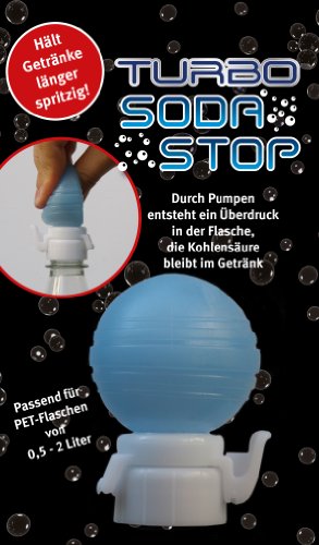 2 x Turbo Soda Stop hält kohlensäurehaltige Getränke länger frisch