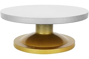 VIKYE Rueda de escultura de suministros de arte de EE. UU. - Máquina de cerámica de metal de alta resistencia Rueda de cerámica Mesa giratoria Placa giratoria Escultura (33cm)