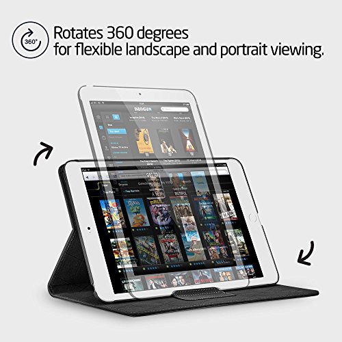 iPad Pro 9.7 Hülle, ESR® Intelligent Bildserie Unternehmen Stil PU Ledertasche mit Haspe mit Auto aufwachen / Schlaf Funktion Schutzhülle für iPad Pro 9.7 Zoll (Schwarz) - 2