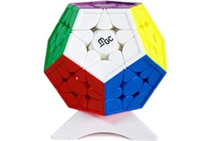 OJIN Yongjun YJ MGC 3x3 Megaminx Dodecaedro M Magic Cube Smooth Twist Puzzle Cubo Juguetes Especiales con trípode (Sin Etiqueta)