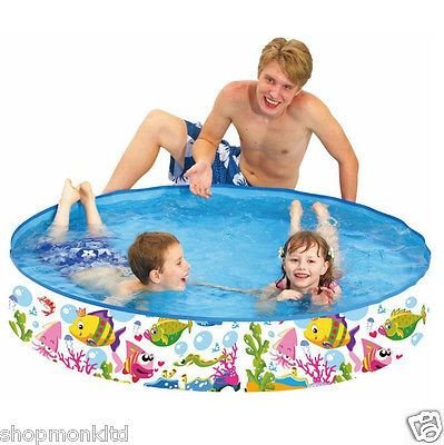 kids Toddler Sturdy Rigid Snap Set Swimming Paddling Pool Garden Family Outdoor Summer Fun Water Play Cool Down kids Toddler Sturdy Rigid Snap Set Swimming Paddling Pool Garden Family Outdoor Summer Fun Water Play Cool Down