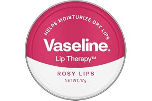 Vaseline Lip Tins Rosy Lips, 17 g | Provides Hydration, Sheer Pink Tint & Glossy Shine