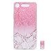 Produktbild HopMore Sony Xperia XZ1 Compact Hülle Silikon Transparent Durchsichtig Clear Design Muster Bumper Slim Handyhülle Tasche Schale Hüllen Case Cover pour Xperia XZ1 Compact -- Marmor