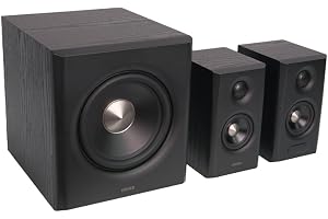 Edifier S355DB 2.1 Hi‑Res högtalare – 150 W RMS, 5,8 GHz trådlös subwoofer, HDMI eARC, LDAC Bluetooth 6.0, USB-C, optisk, koaxial, Tri‑Amp DSP, premium design
