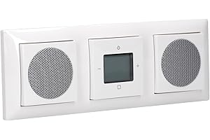 EBROM'S BJ SETS Busch Jäger Unterputz WLAN iNet Internet Radio 8216 U (8216U) Komplett-Set im eleganten Balance SI // 2 x Lautsprecher + Radioeinheit + Abdeckungen + 3 fach Rahmen