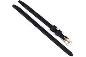 MINOTT Herzog Uhrenarmband Leder Klebeband 'offen' schwarz 21574G, Stegbreite:6 mm