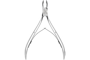 Armiz Cążki do Skórek ze Stali Nierdzewnej – Profesjonalne Narzędzie do Manicure i Pedicure (Srebrne) z Ostrzem 0,25 cala do Precyzyjnego Usuwania Skórek