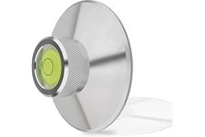 YuanYong Audiophile Gewicht Stabilisator 123G Aluminium Plattengewicht-Klammer mit weicher Bodenpolsterung Stabilisierende Drehzahl für Plattenspieler,Vinyl-Scheiben-Player,LP-Stabilisator(Silber)