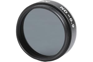 Celestron 94105 Neutral Density Moon Filter - compatible avec les oculaires de 1,25" et adapté à l’observation de la Lune, de Vénus et des étoiles doubles, noir