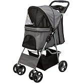 Trixie K&ouml;pek ve Kedi Arabası 47x100x80 cm Gri 4 Tekerlekli
