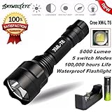 lampe xml t6 avis ☺☺=Paket beinhaltet: 1 x SKY WOLF AUGE CREE LED XM-L T6 Zoomable Taschenlampe 1 x Einzel-Slot-Ladegerät 1 x 18650 3,7 Akku