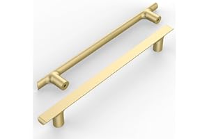 Amerdeco 10 Pieza Tiradores Cocina 192mm Tiradores Armarios Doradas Tirador Puerta Tiradores Cajones de Aleación de zinc Muebles Tirador UK0060