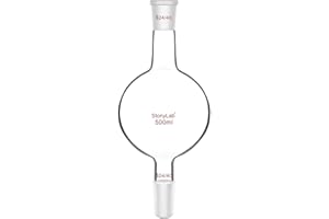 stonylab Serbatoio per Cromatografia in vetro, Chromatography Reservoir Serbatoio di Cromatografia in Vetro Borosilicato con Giunto Standard 24/40 per Laboratorio - 500 ml