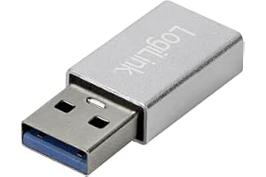 LogiLink USB 3.2 Gen1 typ C-adapter, USB-A (kontakt) till USB-C (uttag)