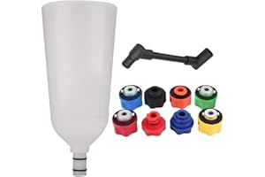 DEWIN Auto Motoröl Öleinfülltrichter Werkzeugsatz,Plus Swivel Offset Verlängerungsrohr Öltrichter Filling Set Motoröl Einfüllstutzen Auto Öl Trichter Adapter Set 10 Stücke