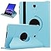 Produktbild QHJ Hülle für Samsung Galaxy Tab S4 10.5 T830 T835 2019, Duty Stoßfeste Anti Rutsch Schutzabdeckung Hülle 360 Grad drehbar Smart Stand Cover (Himmelblau)