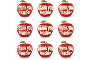STICKER STOCKER 144 Thank you Teacher 30 mm Apple themed Reward Stickers for School, Parents