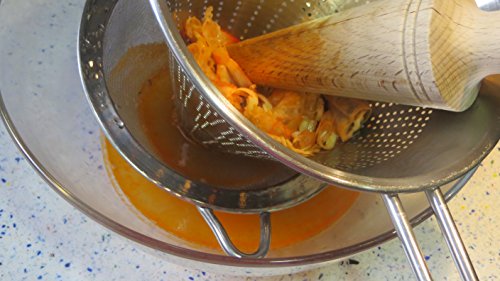 Menax – Edelstahl Küchensieb – Spitzsieb – Abtropfsieb Ø 14 cm - 5