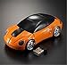 Produktbild Interesting® Orange 3D drahtlose optische 2.4G stilvolle Auto geformte Maus Mäuse für PC Laptop