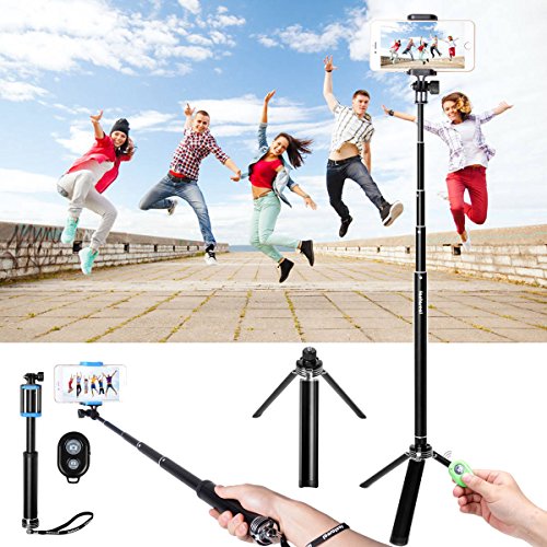 Fantaseal 4-in-1 Smartphone Selfie Stick + Kamera Dreibeinstativ + Kamera Stnder + Actioncam Handgriff, Aluminum Action Kamera Selfie Stange Kamera Monopod Handy Selfie Stab Teleskop Stange Actioncam Einbeinstativ Cell Phone Monopod Smartphone Tripod Mini-Stativ Tischstativ Kamerastativ Fotostativ + Bluetooth Smartphone Tripod FB f. DC Nikon Canon Sony Pentax Casio Olympus Panasonics + iPhone Samsung Sony HTC Huawei LG + GoPro Hero5 / 4 / 3+/ 3 / Session + SJCAM Garmin Virb Xiaomi Yi DBPOWER Fantaseal 4-in-1 Smartphone Selfie Stick + Kamera Dreibeinstativ + Kamera Stnder + Actioncam Handgriff, Aluminum Action Kamera Selfie Stange Kamera Monopod Handy Selfie Stab Teleskop Stange Actioncam Einbeinstativ Cell Phone Monopod Smartphone Tripod Mini-Stativ Tischstativ Kamerastativ Fotostativ + Bluetooth Smartphone Tripod FB f. DC Nikon Canon Sony Pentax Casio Olympus Panasonics + iPhone Samsung Sony HTC Huawei LG + GoPro Hero5 / 4 / 3+/ 3 / Session + SJCAM Garmin Virb Xiaomi Yi DBPOWER