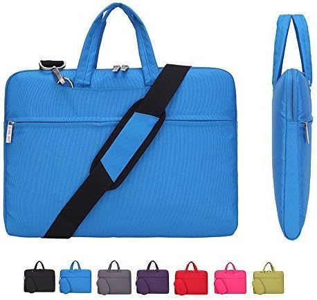 Laptop Case, Slim Briefcase Commuter Bag Business Sleeve Carrying Handle Bag Nylon Notebook Shoulder Messenger Bag