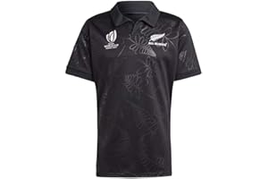 FEYRUS Coupe du Monde 2023 RWC Nouvelle-Zélande All Blacks, Maillot de Rugby, Polo T-Shirt de Rugby, Maillot de Football d'entraînement de Match for Hommes