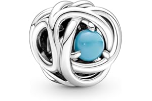 PANDORA Moments - Charm Cerchio Eterno, in argento sterling, con pietre di zirconia cubica