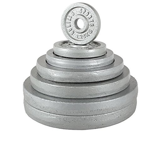 Gorilla Sports Hantelbank mit Hantelset Universal Kraftstation mit 108kg Gusseisen, 10000130 - 7