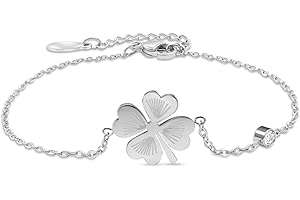 ittu Bracelets pour Femme + Boite cadeau - Bijoux Trèfle, Amour, Love et Cœur - Exprimez vos Sentiments avec Élégance, le Cadeau Parfait pour, Noël, Anniversaires [acier inoxydable]