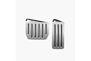 TPARTS Almohadillas de pedal de rendimiento para Tesla Model 3 Model Y, cubierta de pedal de freno de acelerador antideslizante de aluminio, accesorios protectores de pedales