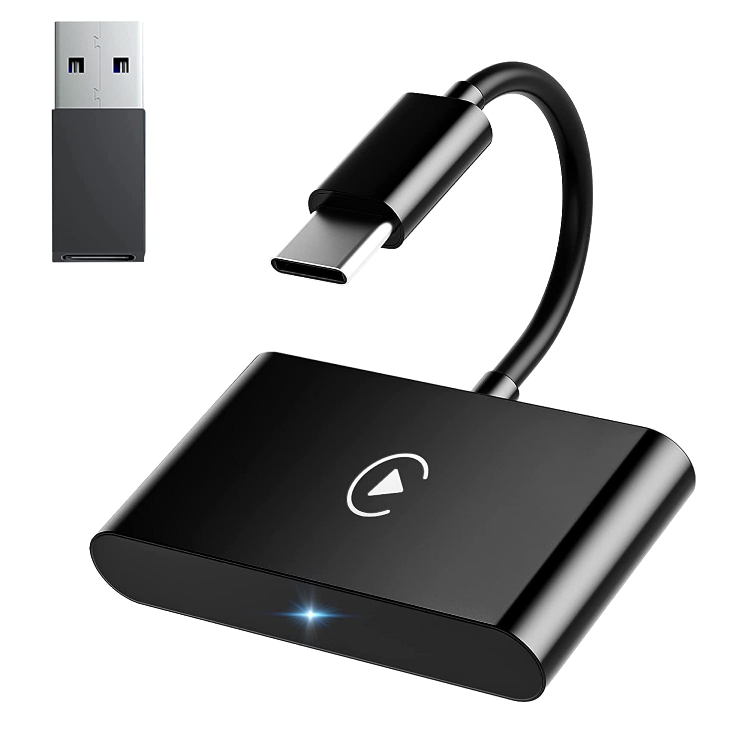 Bequest Wireless CarPlay - Wired CarPlay Convert Cars Wireless CarPlay Adapter Apple CarPlay Wireless Adapter Wireless Fast and Easy Use Fit for Cars from 2015 & iPhone iOS 10+(Black)