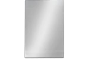 Baikal Espejo de Baño, Varias Formas y Medidas Disponibles. Opción con y Sin LED. Estilos Que se adaptan al baño o Cualquier Estancia del hogar. 40 x 60 cm Espejo Liso