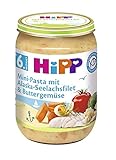 Hipp Mini-Pasta mit Alaska-Seelachsfilet und Buttergemüse