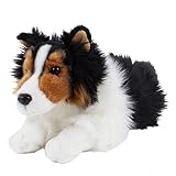 schwarz/weiß/braun, liegend Teddys Rothenburg Kuscheltier Collie schwarz/weiß/braun liegend 45 cm (mit Schwanz) Plüschhund Plüschcollie