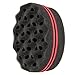 Beauty7 New Double Side Two in One Magic Twist Hair Sponge Afro Braid Style Dreadlock Coils Wave Hair Curl Oval Sponge Brush
